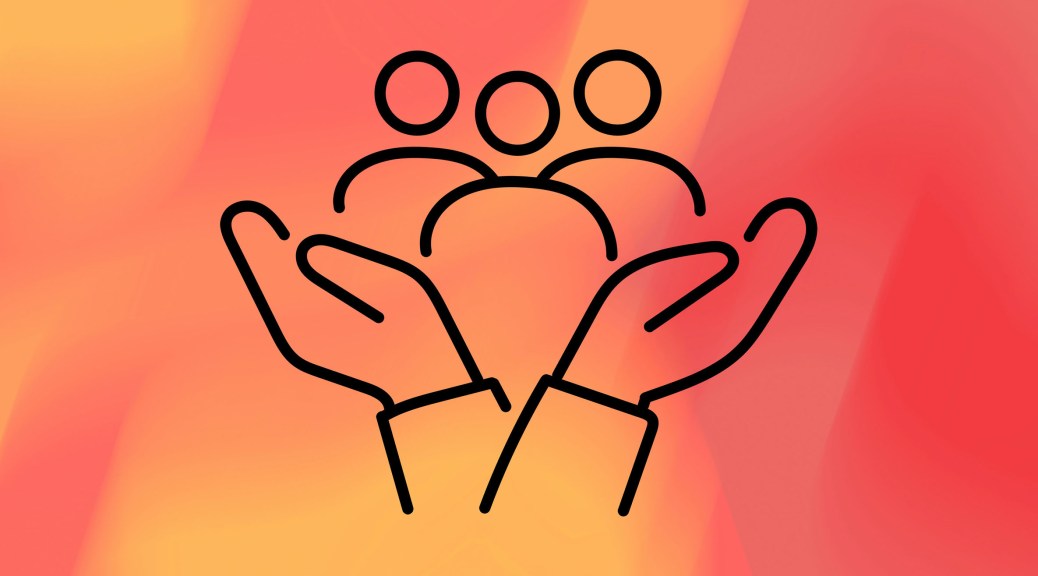 Tango as a third place | Drawing of hands. Drawing of hands holding three people